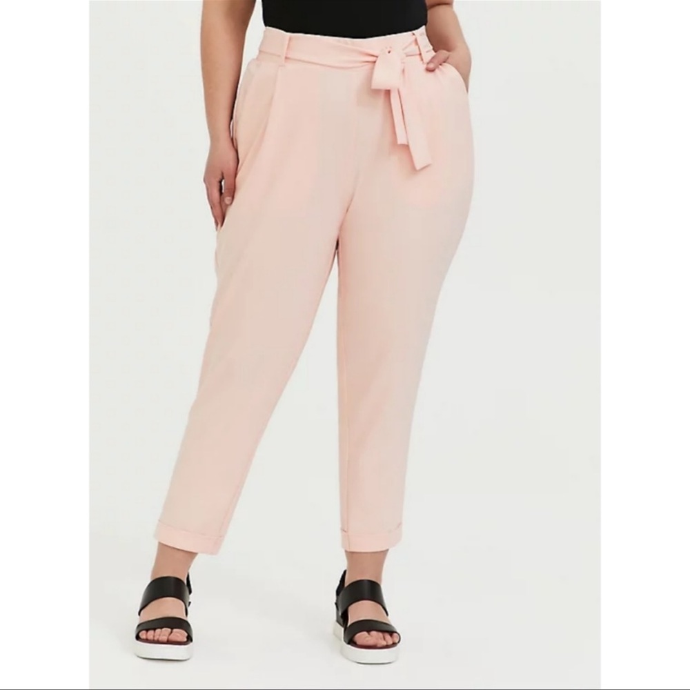 Torrid High-Waisted, Cuffed Ankle Pants